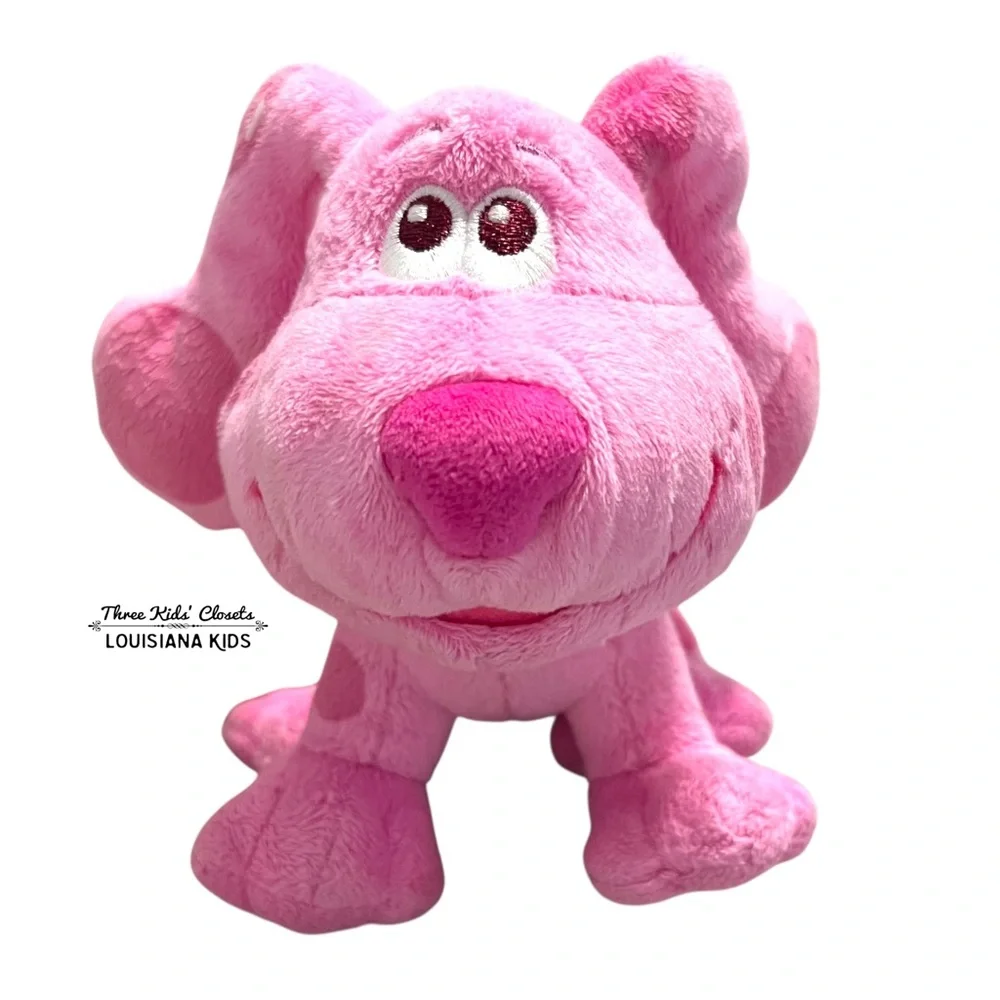 Nickelodeon Blues Clues & You Magenta Pink Plush Puppy Dog Toy