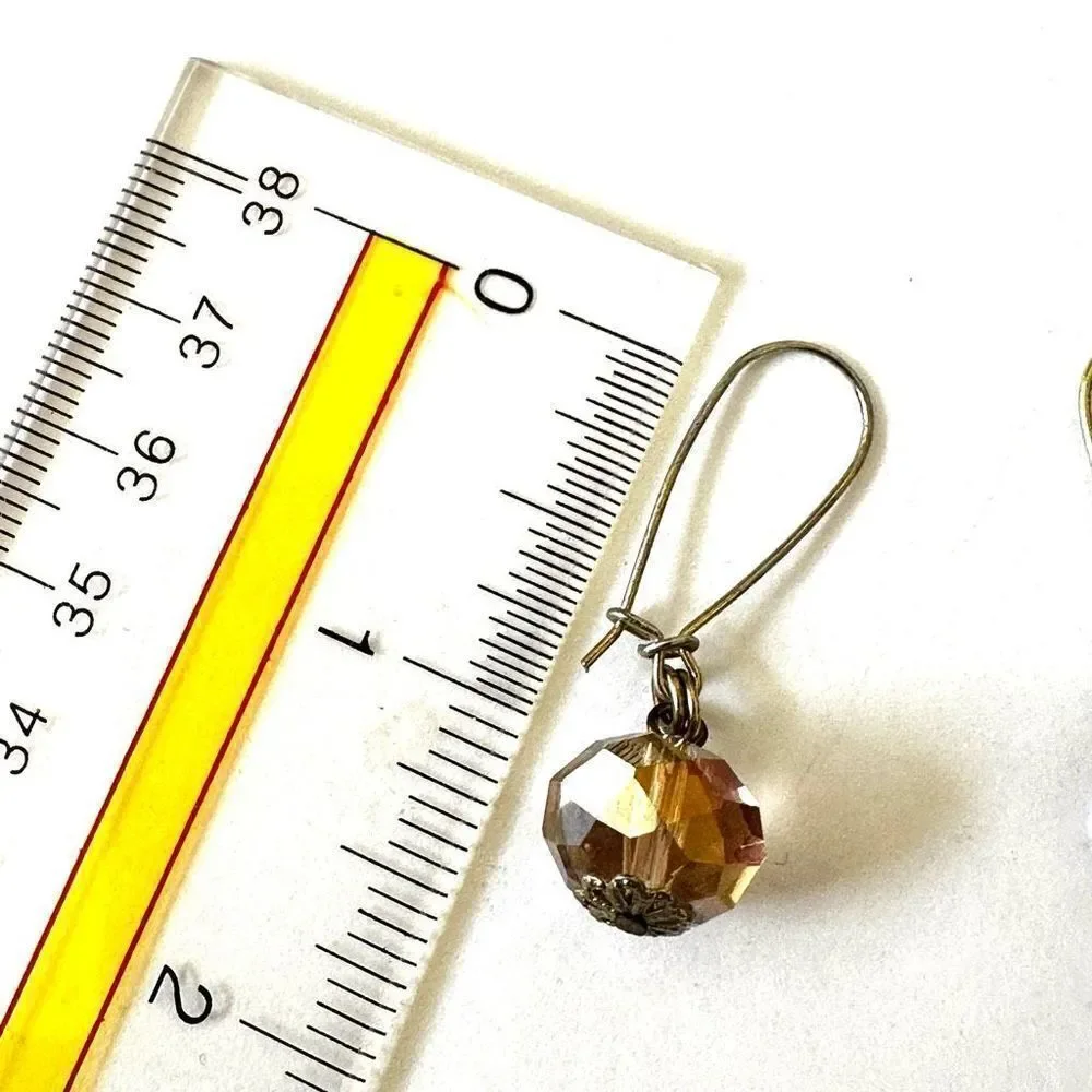 Crystal drop earrings crystal drop