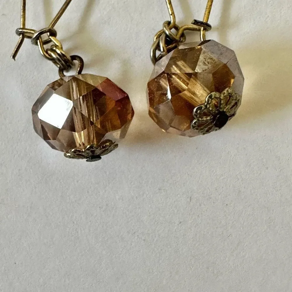 Crystal drop earrings crystal drop
