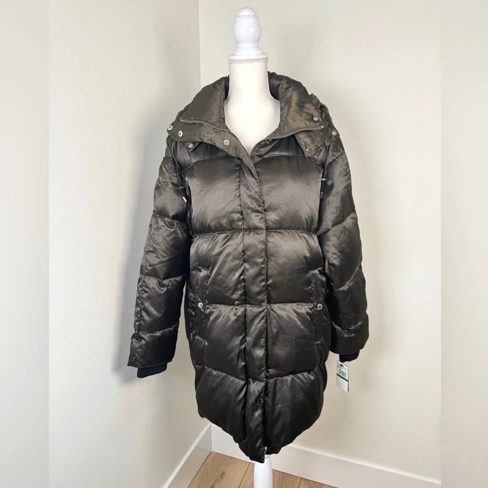 Vince Camuto Women's Olive Down Fill Puffer‎ Style R1291 Size Large NWT