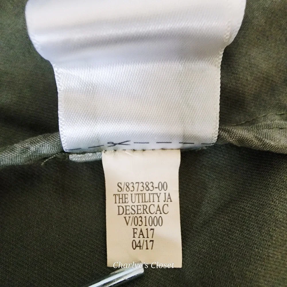 Gap‎ Womens Olive Green Utility Field Chore Jacket L Transitional Outerwear