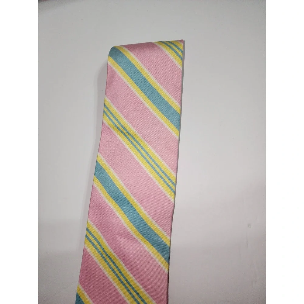 Excellent condition‎ hand woven High Cotton pastel tie