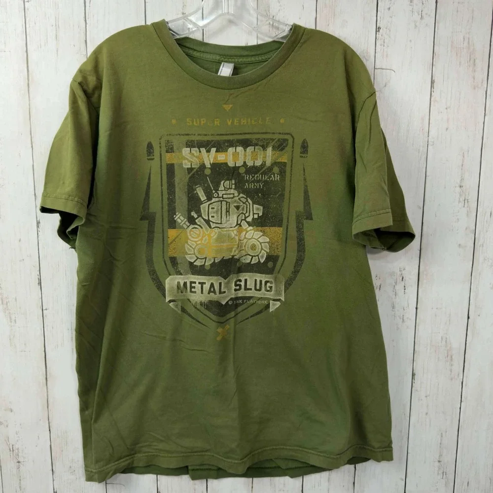 American Apparel Men's Green Metal Slug SV-001 Graphic T-Shirt Size‎ XL