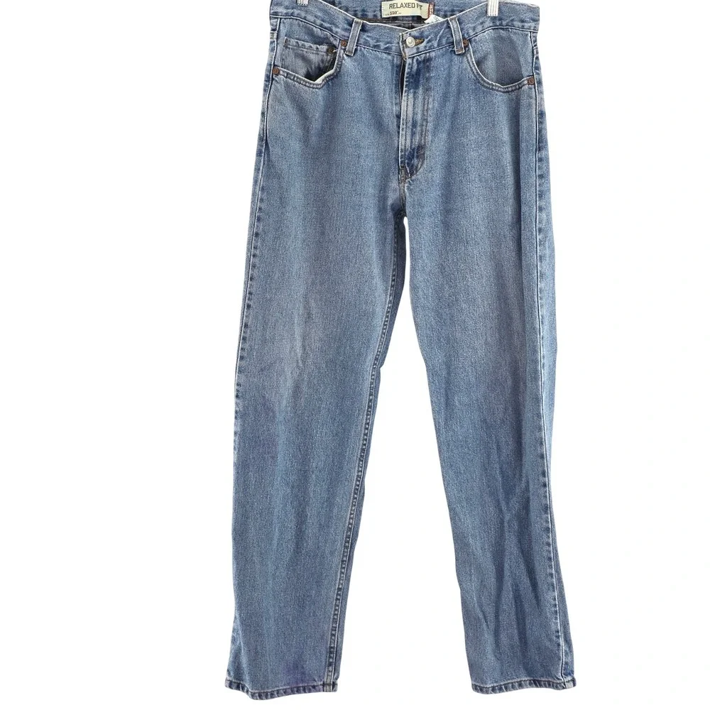 Levi's 550 Relaxed Fit Jeans Mens 34x34 Blue Vtg 90s Nostalgia Thrifted Dad Jean