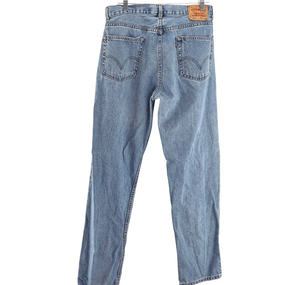 Levi's 550 Relaxed Fit Jeans Mens 34x34 Blue Vtg 90s Nostalgia Thrifted Dad Jean
