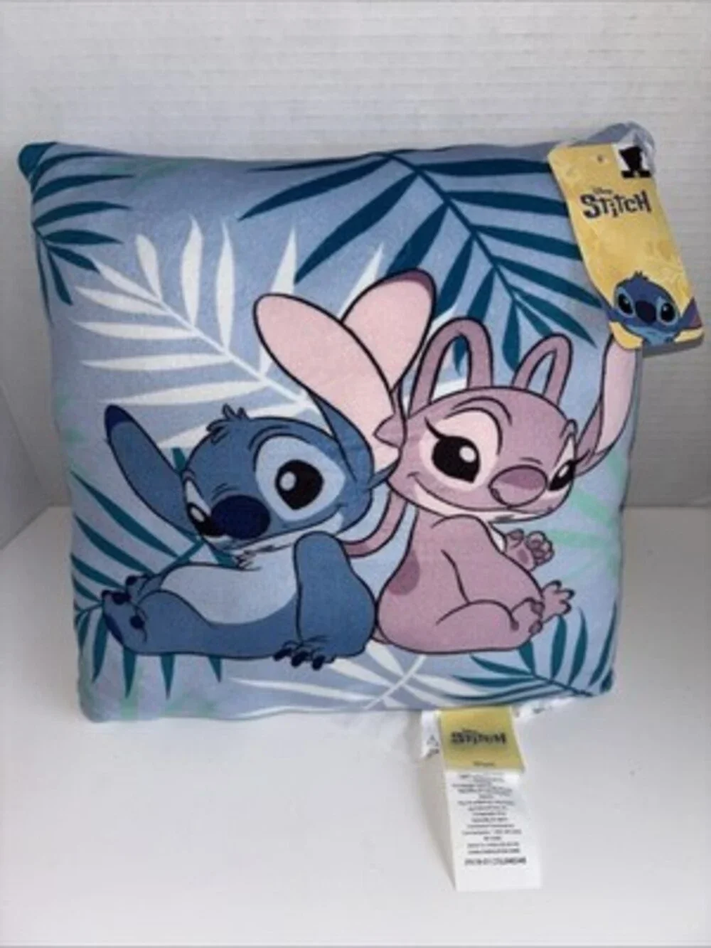 Disney Stitch Travel Throw Pillow 11” NEW