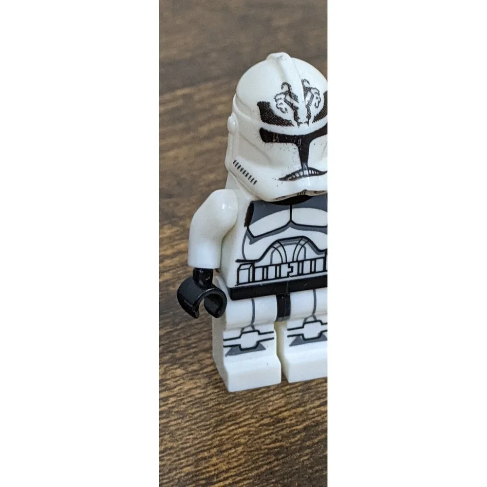 LEGO‎ Star Wars Clone Trooper Minifigure White Armor Custom Helmet Print