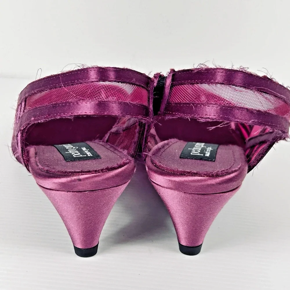 Pedro Garcia‎ Size US 6 - 6.5 EU 37 Mesh Slingback Low Pumps Purple Magenta