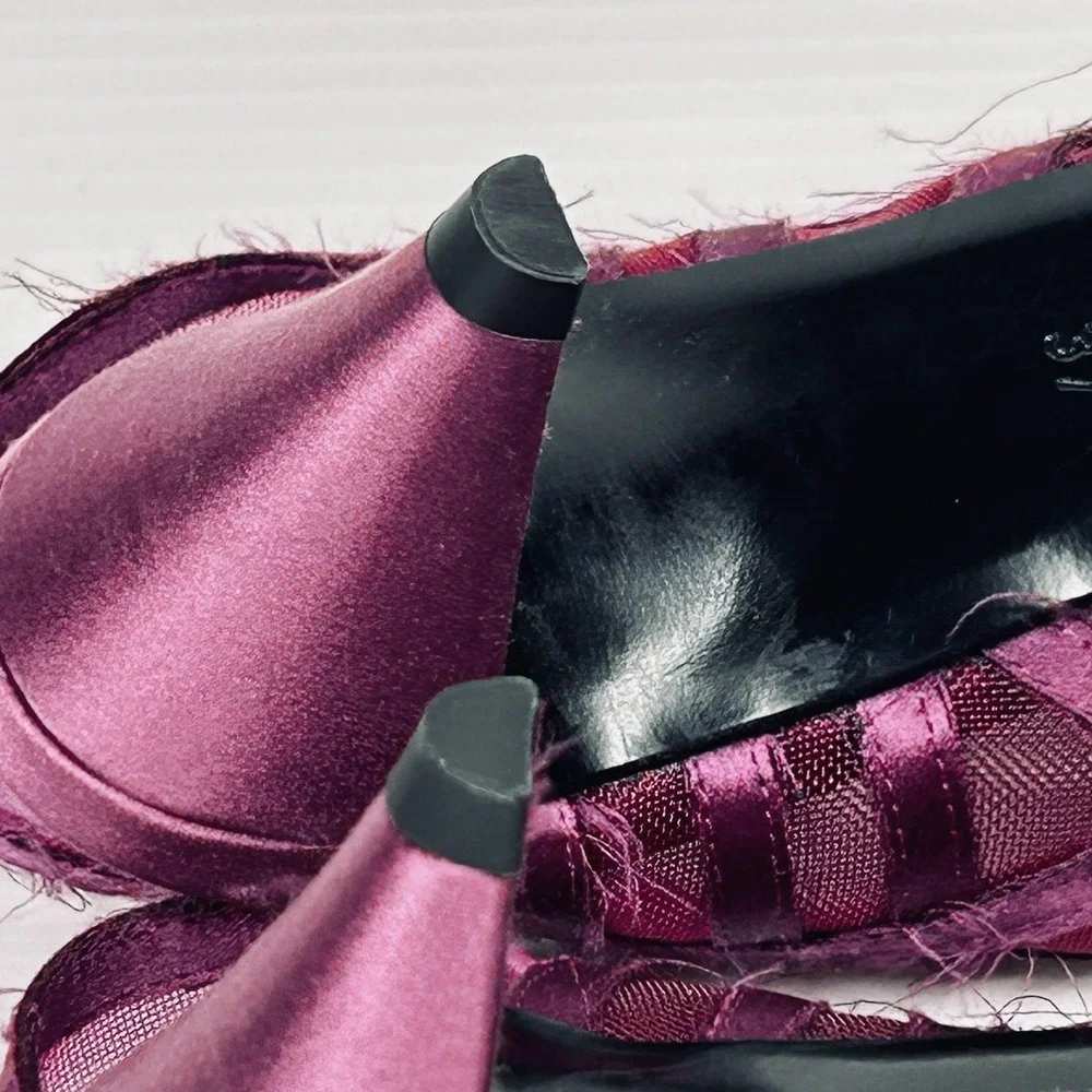 Pedro Garcia‎ Size US 6 - 6.5 EU 37 Mesh Slingback Low Pumps Purple Magenta