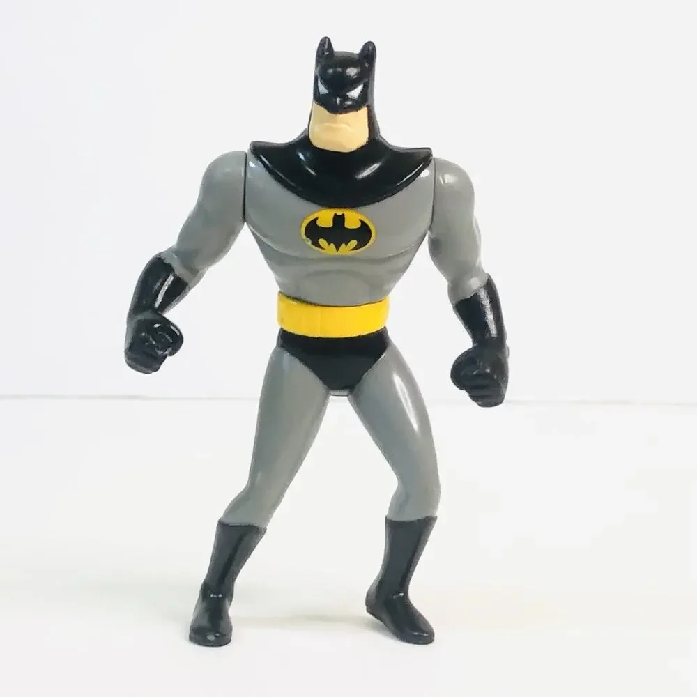 vintage 1993 batman grey‎ suit yellow belt dc comics cake topper 3.5 inch figure
