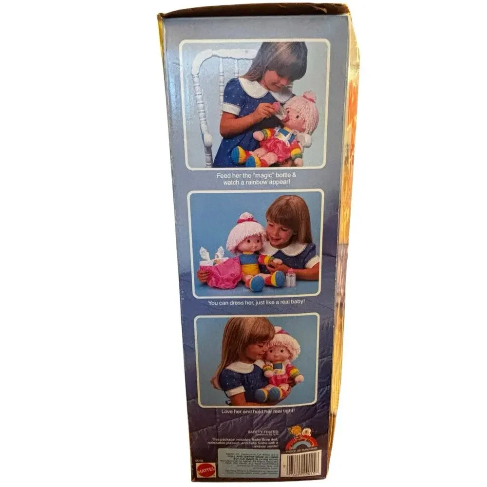 1983 Mattel Rainbow Brite Baby Brite Doll Cloth Diaper Bottle New Sealed Vintage
