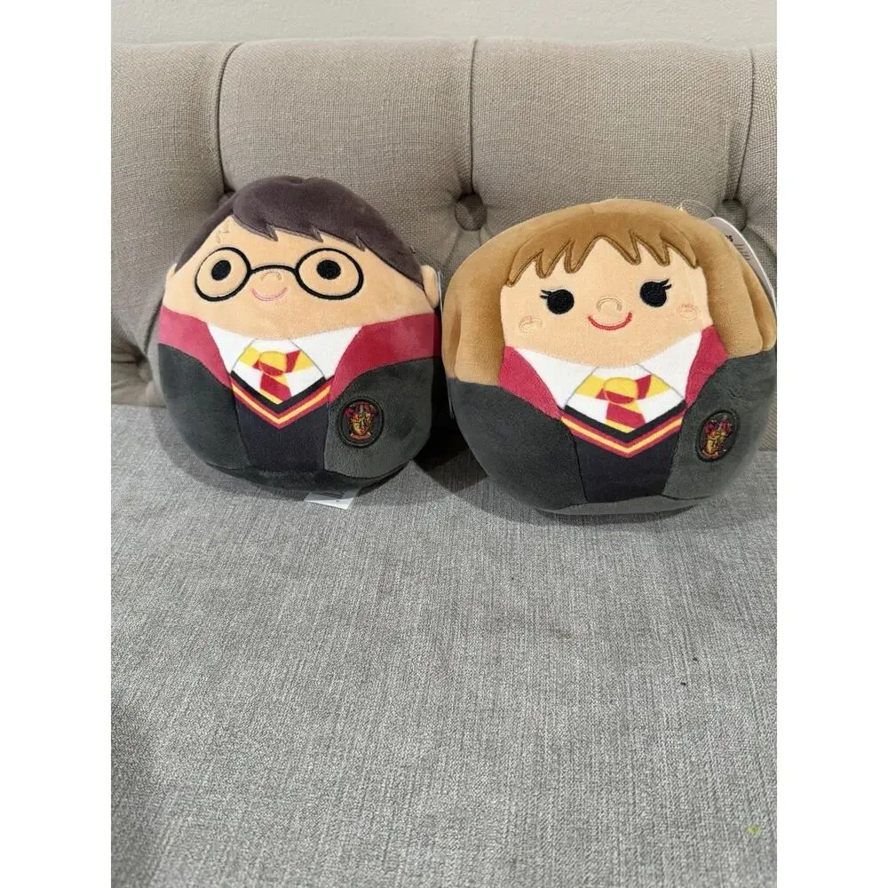 Harry‎ Potter Hermione & Harry Squishmallow Plush Set Gryffindor 8” Unique