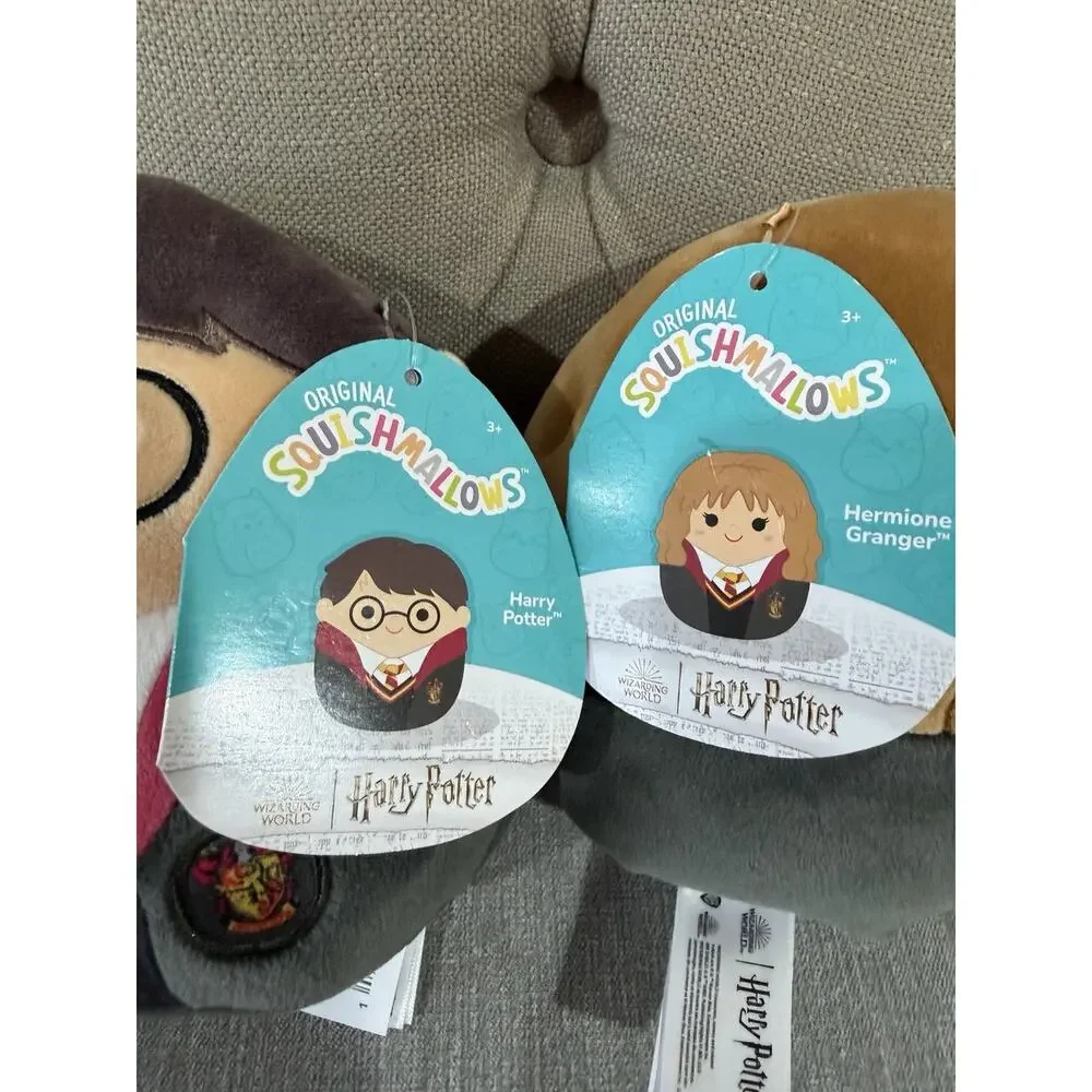 Harry‎ Potter Hermione & Harry Squishmallow Plush Set Gryffindor 8” Unique