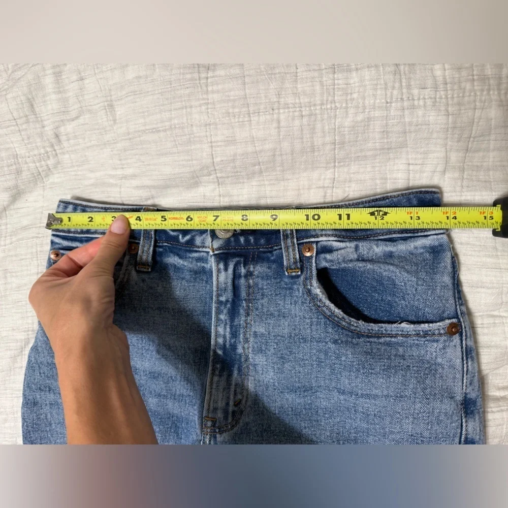 Abercrombie Curve Love High Rise Vent Hem Jeans Size 27/4R
