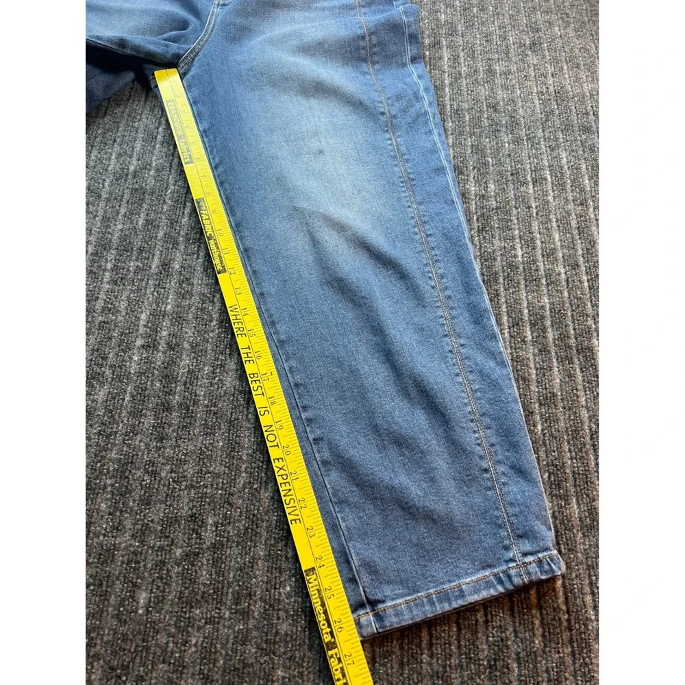 TALBOTS Relaxed Barrel Jean‎ Womens 14 Quinn Wash Blue Tencel Blend High Rise