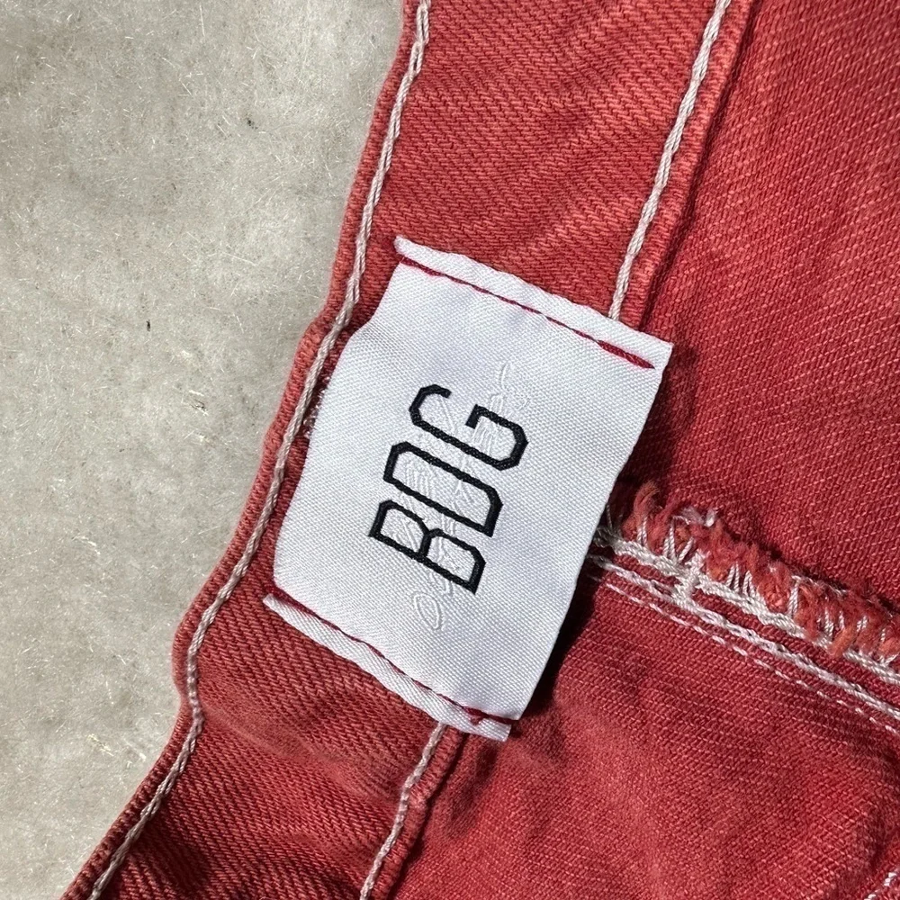 BDG Women's Burnt Orange Straight Leg Ankle Slit Denim Jeans Size 28