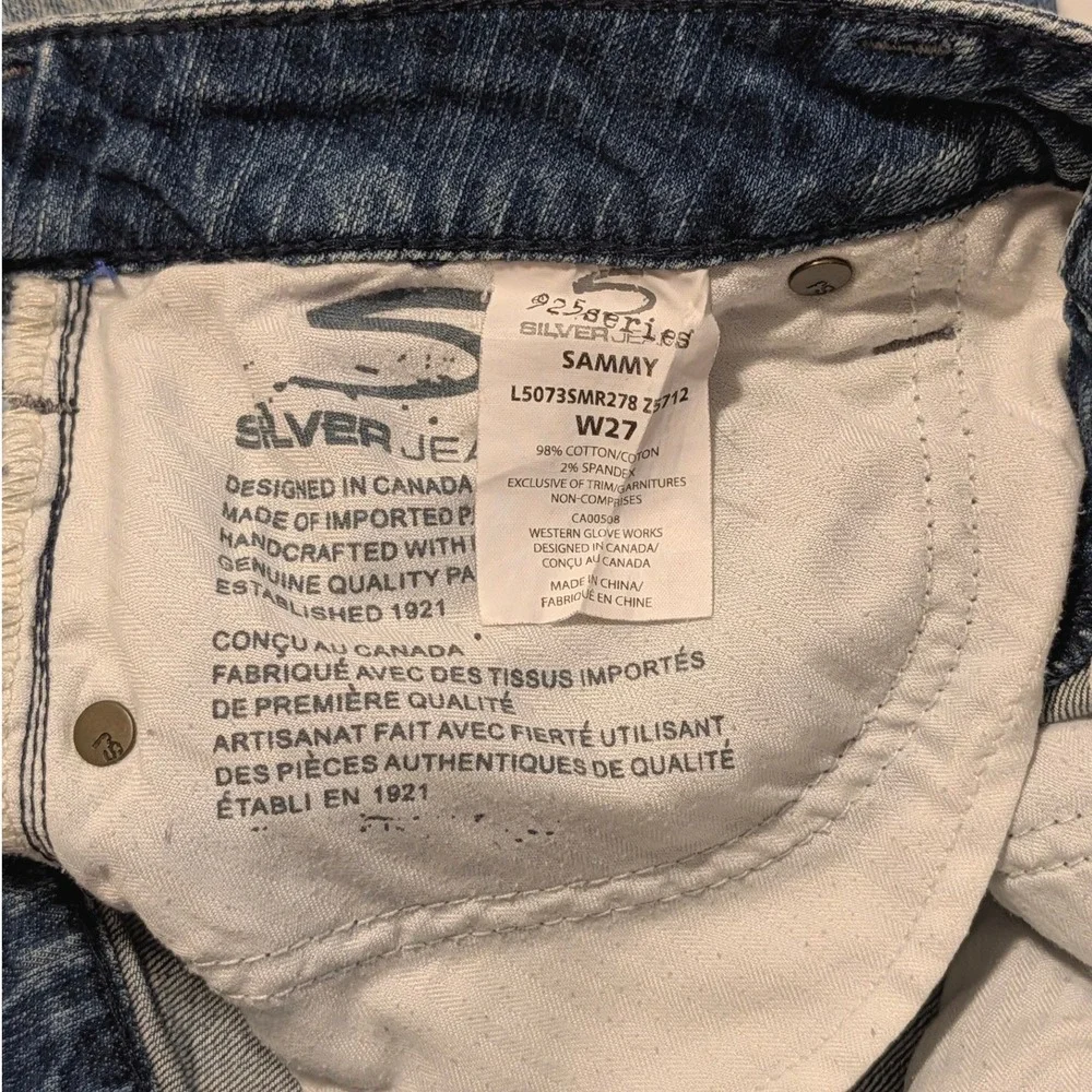 Silver Jeans Co Sammy Denim Shorts Womens 27 Medium Wash Cuffed 925 Series Short