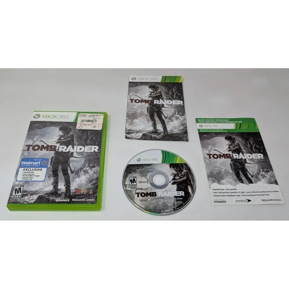 Tomb Raider Xbox 360 2013 Complete CIB Tested Walmart‎ Exclusive Variant