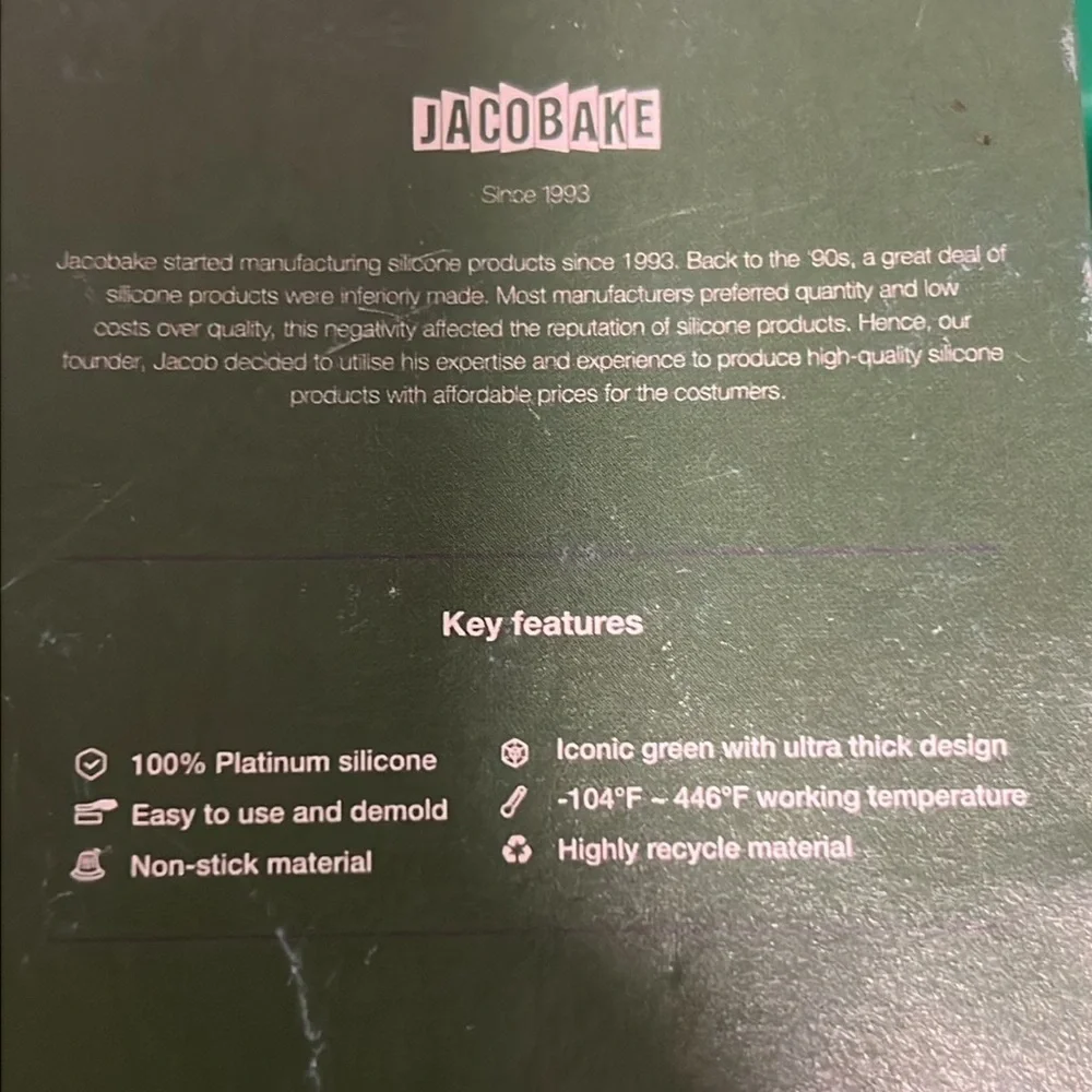 Jacobake silicone baby