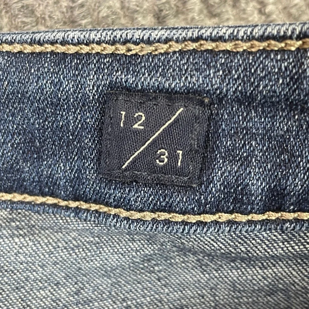 Lucky Brand Skinny Jeans Womens 12/31 Blue Medium Wash Stretch Mid Rise Denim