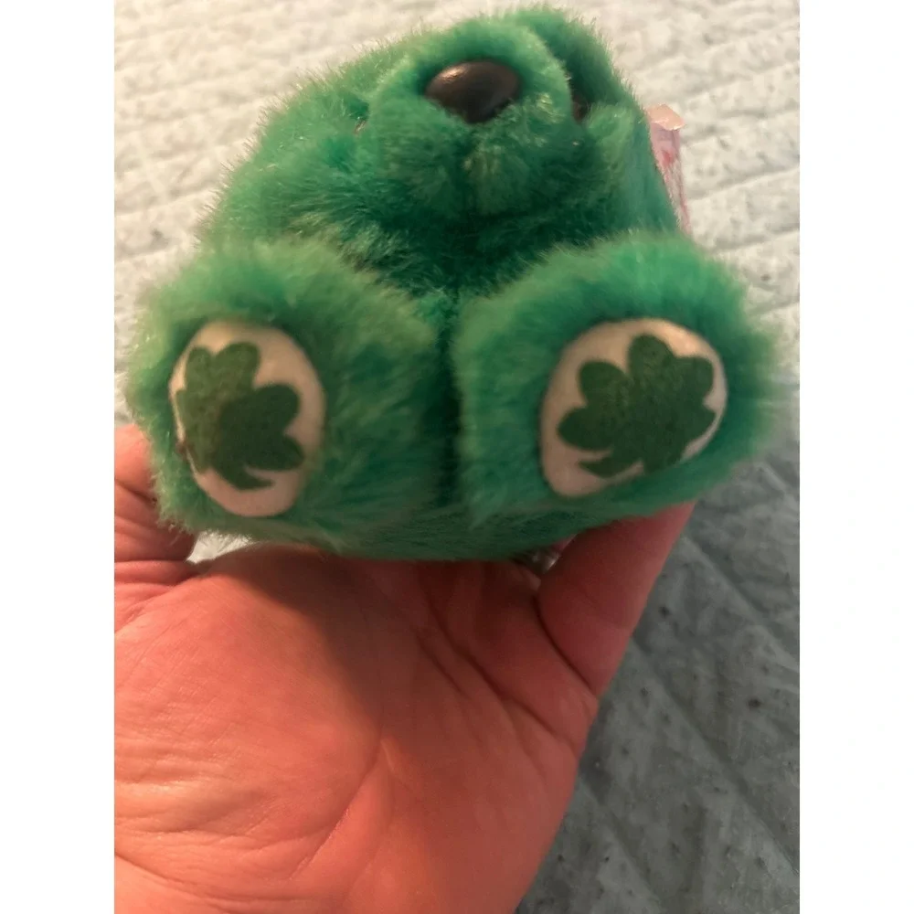 Swibco Puffkins Patrick the Bear Green St Patricks Day Plush 1998 Style 6678 NWT