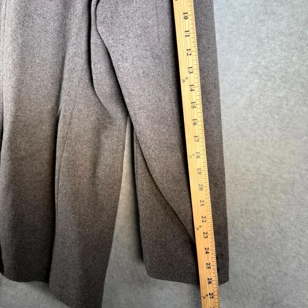 Tre Vero Wool Coat Men's XL Gray Inner Placket Front Notch Lapel Single Breasted