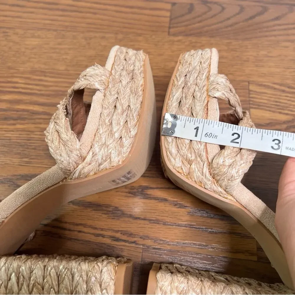 Gabrielle Union Marianne Woven Platform Sandal size 9