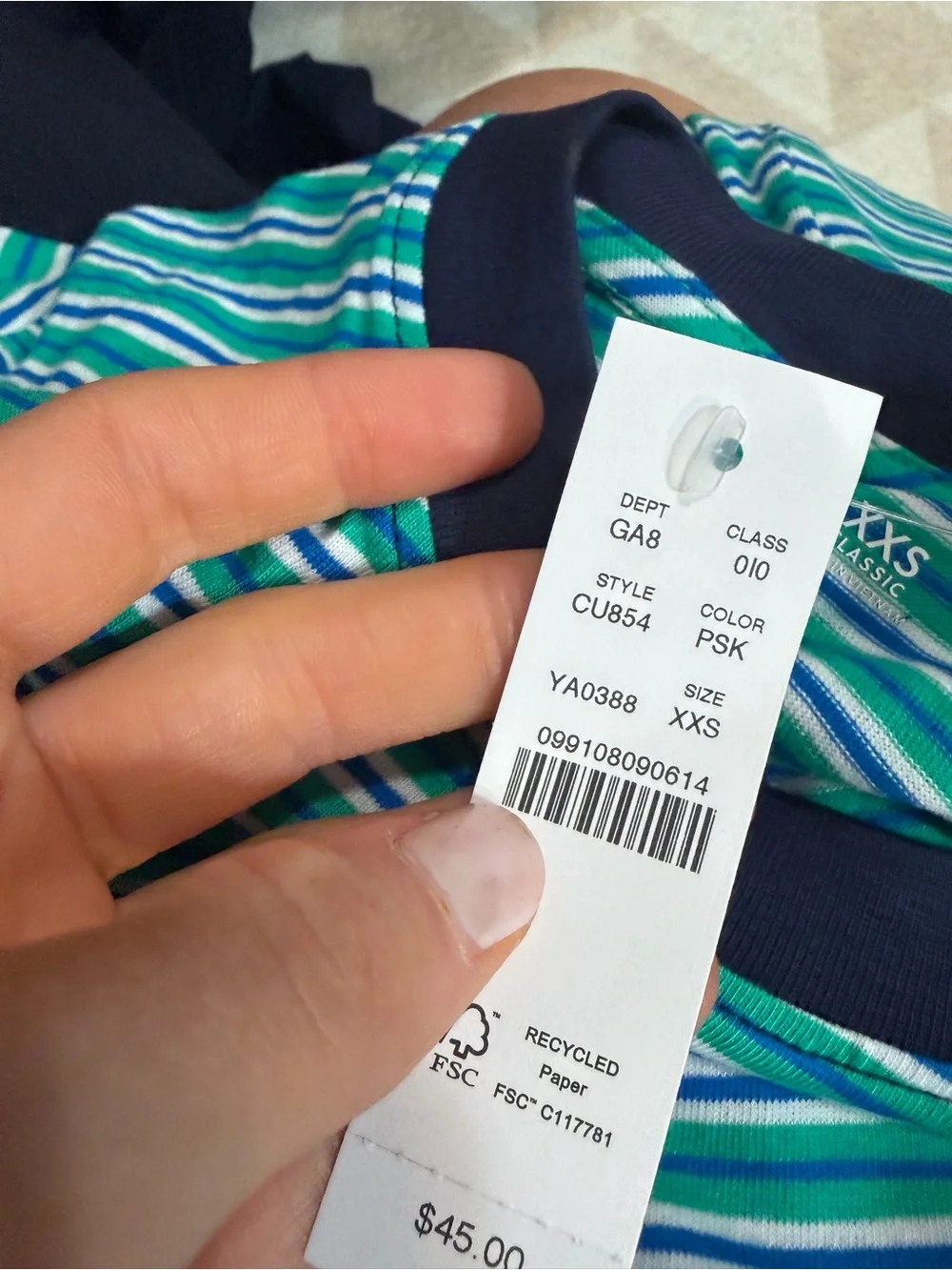 J crew Vintage jersey ringer T-shirt in stripe
