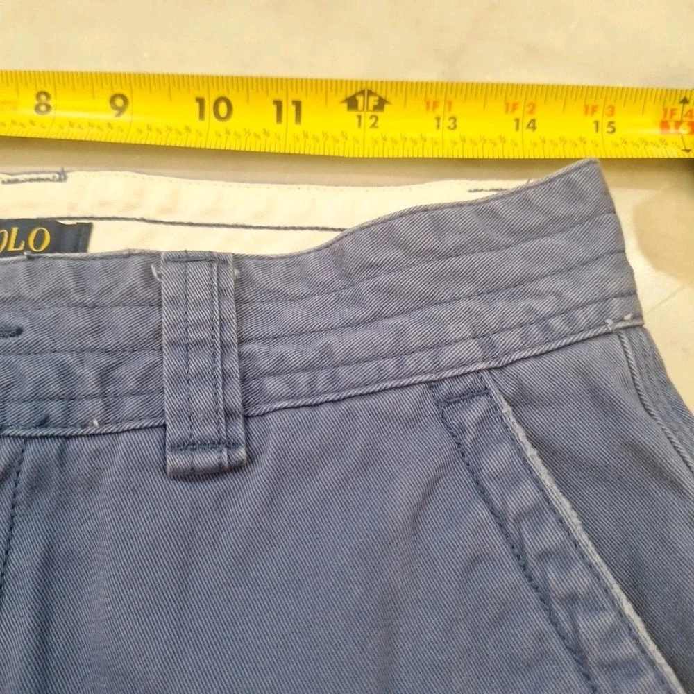 Polo Ralph Lauren Y2K Cargo Shorts Sz 30‎ Blue Cotton Utility Gorpcore Preppy