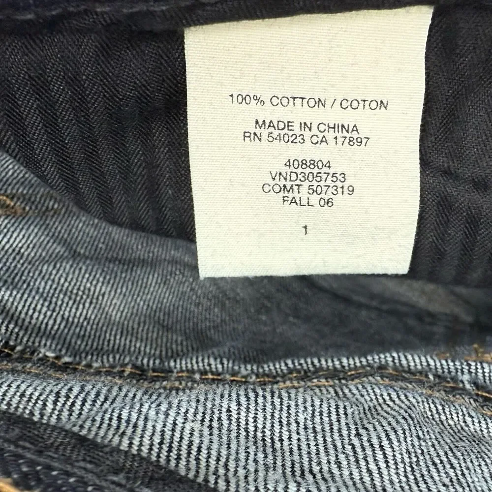 Gap 1969 Limited Edition Dark Wash Denim Mini Skirt Pockets Womens Size 1‎