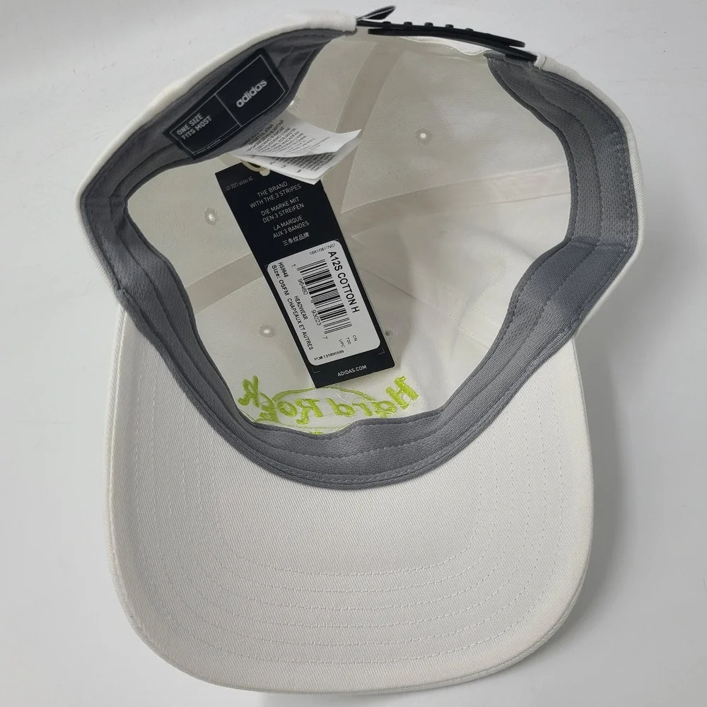 Hard Rock Hat Snapback Adidas White Neon Green Hotel & Casino Biloxi MS Logo Men