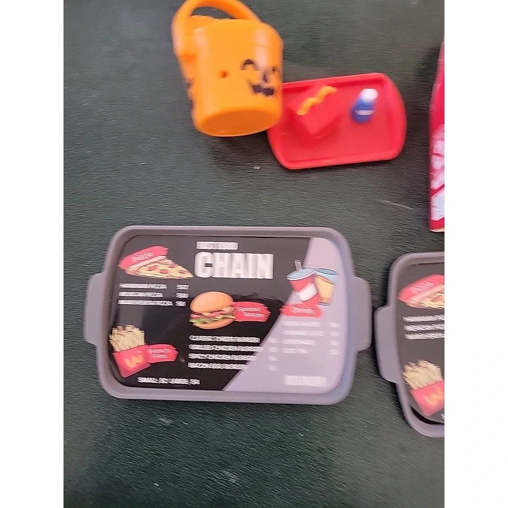 Lil McDonald's Happy Meal Toys‎ Tray Halloween bucket w/ lid etc...