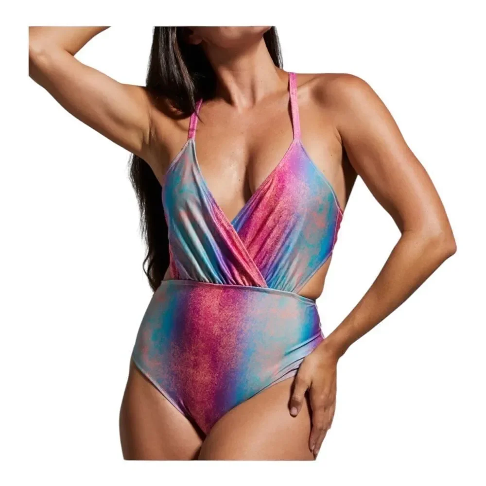 Born Primitive Multicolor Isle One Piece Swimsuit Small New