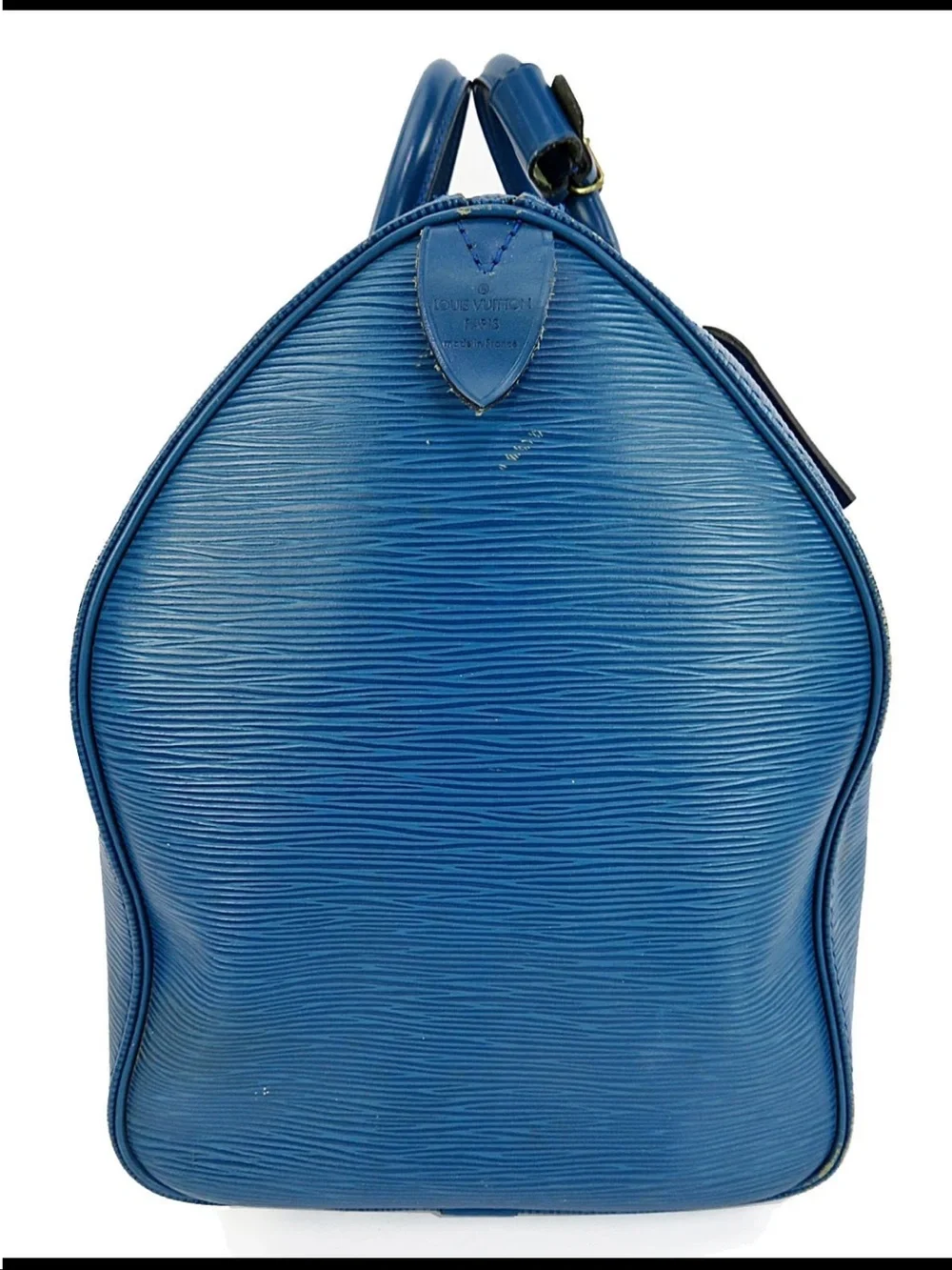 Louis Vuitton Blue Epi Leather Keepall Duffel