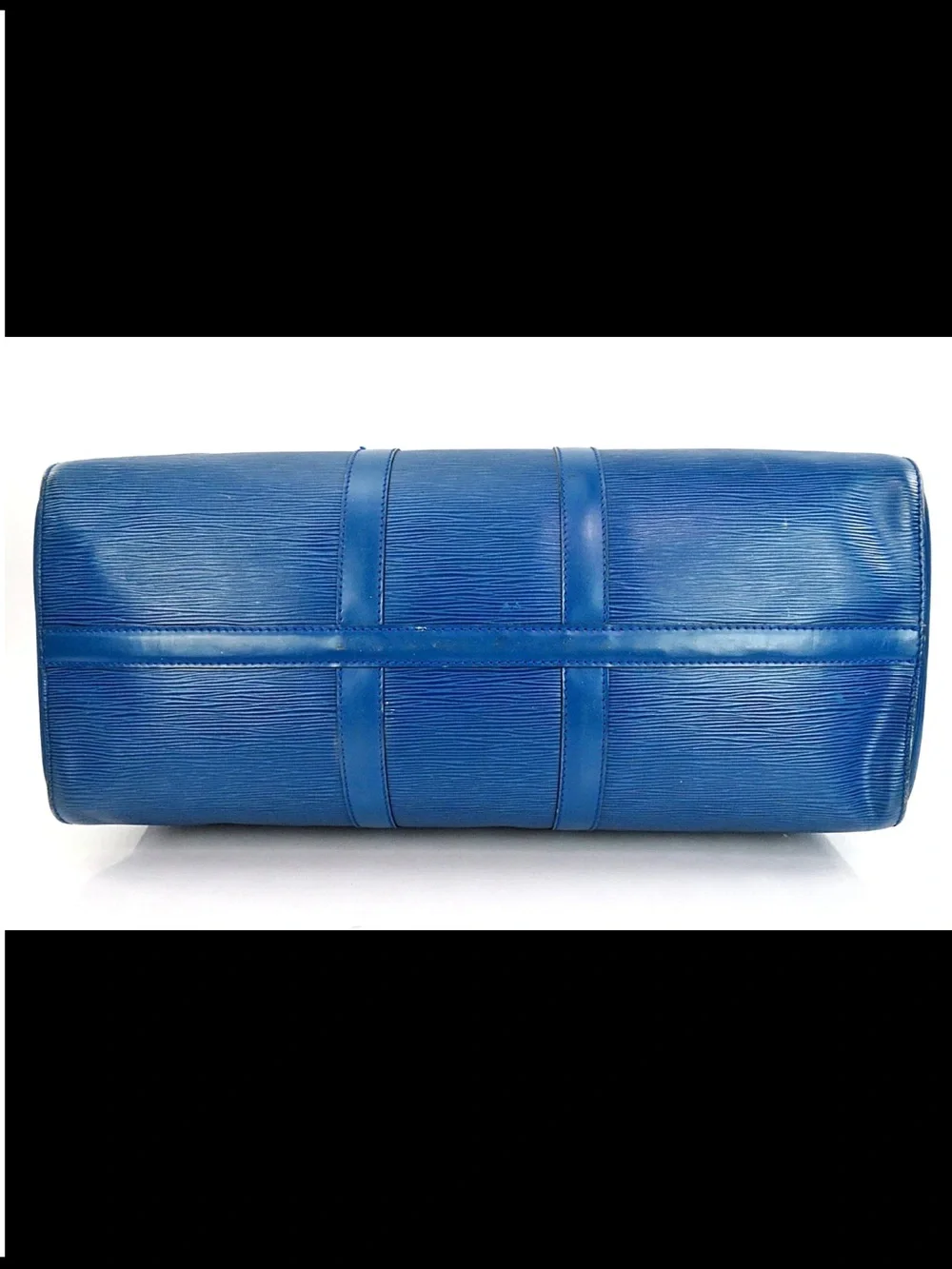 Louis Vuitton Blue Epi Leather Keepall Duffel