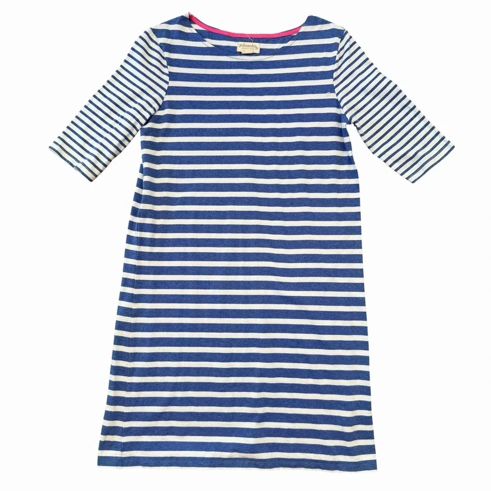 Johnnie B Girls Blue Striped Sleeveless‎ Dress Cotton Size 15-16Y Nautical Beach