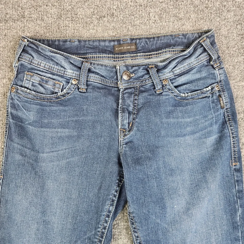 Silver Suki Skinny Jeans Women's 32 Dark Wash Mid Rise Denim Stretch Blue Casual