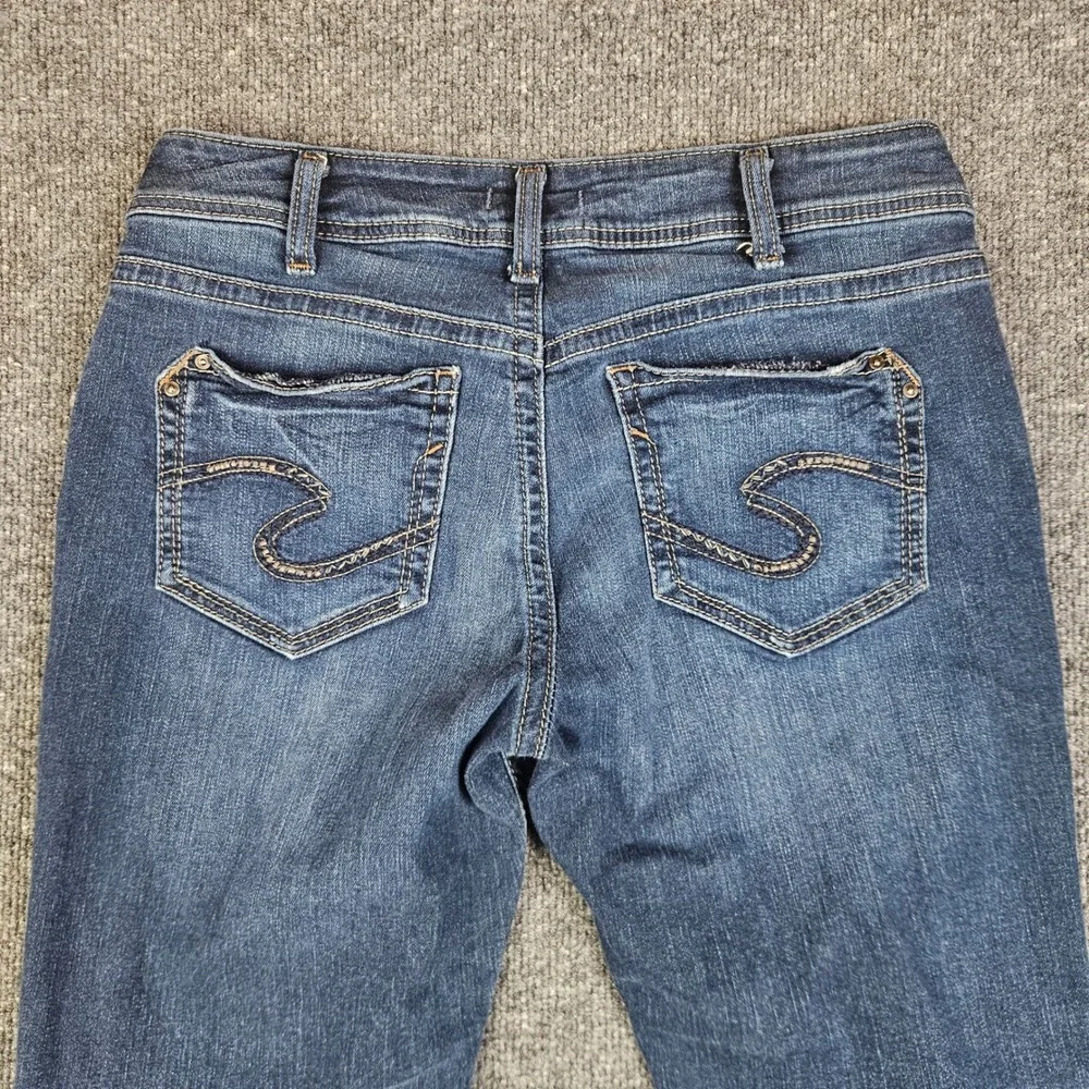 Silver Suki Skinny Jeans Women's 32 Dark Wash Mid Rise Denim Stretch Blue Casual
