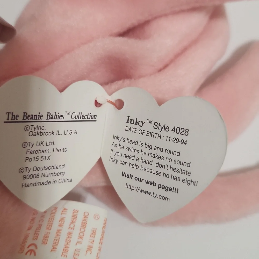 Ty pelican inky pink
