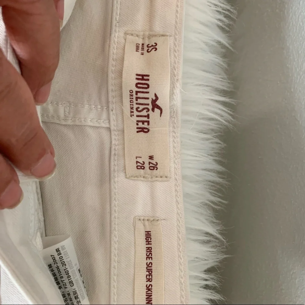 Women’s Hollister‎ White Denim Shorts Size 28 (980A)