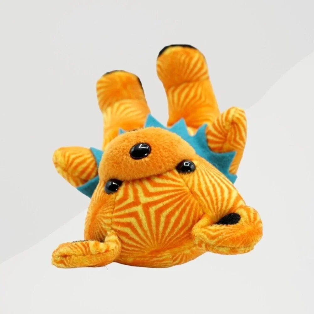 Liquid Blue plush orange