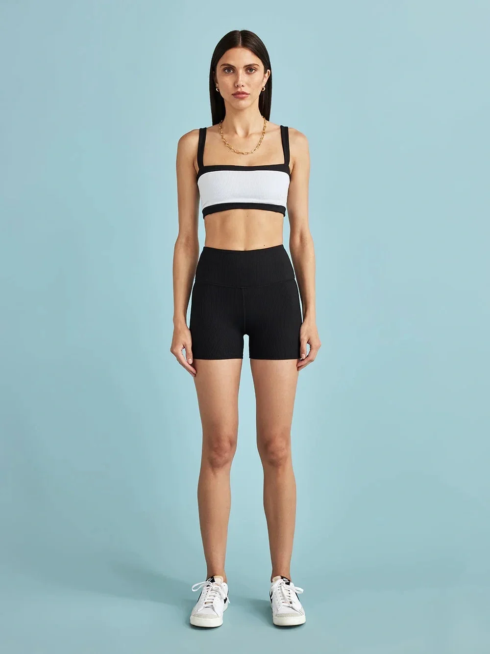 CARBON38 Black Ribbed Shortie