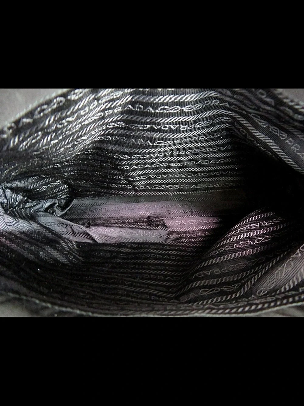 Prada black nylon