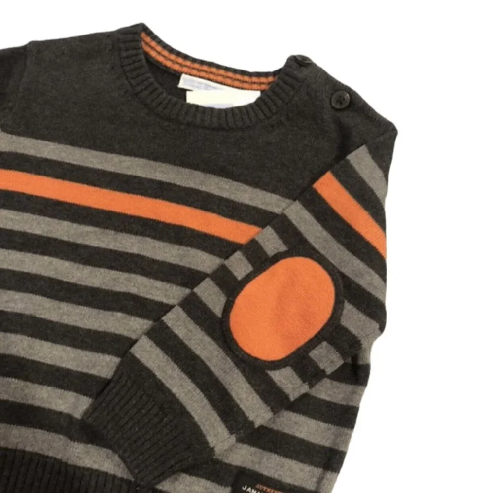 NEW Janie and Jack 18-24m Halloween Fall Striped Sweater