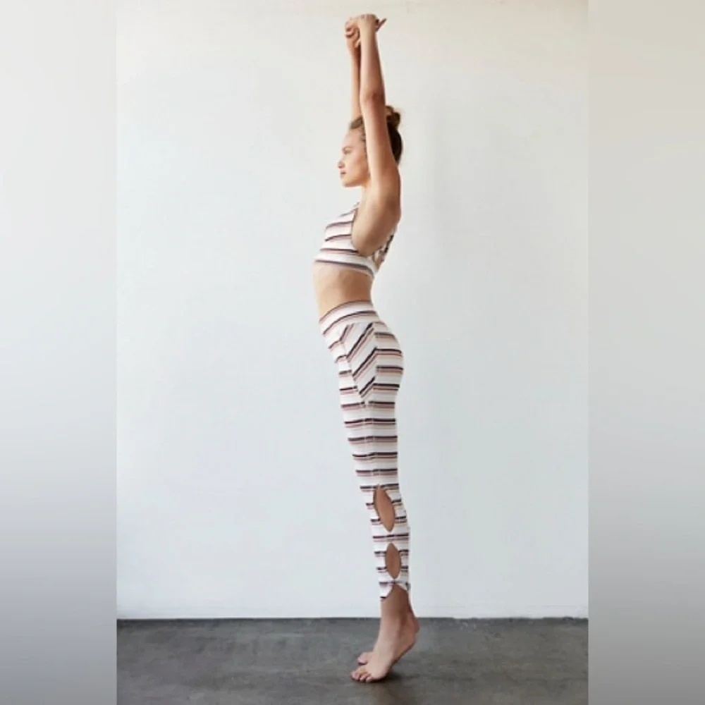 Free People High-Rise 7/8 Length Striped Gidget‎ Legging