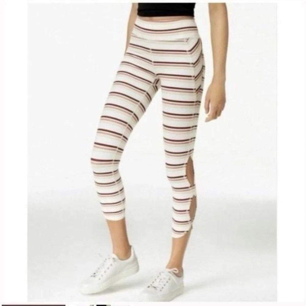 Free People High-Rise 7/8 Length Striped Gidget‎ Legging