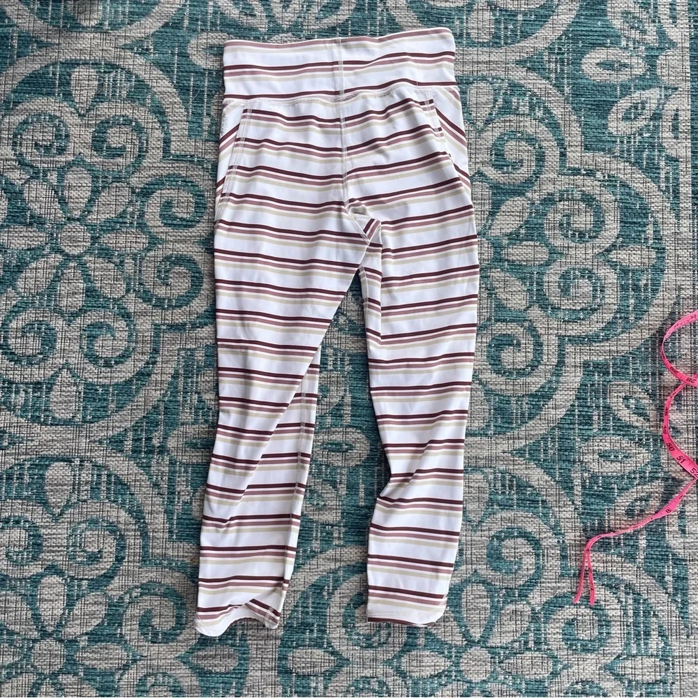 Free People High-Rise 7/8 Length Striped Gidget‎ Legging
