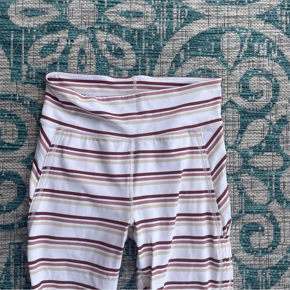 Free People High-Rise 7/8 Length Striped Gidget‎ Legging