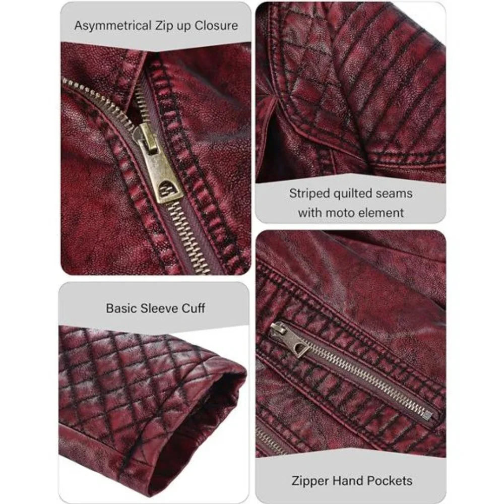 N/A red faux