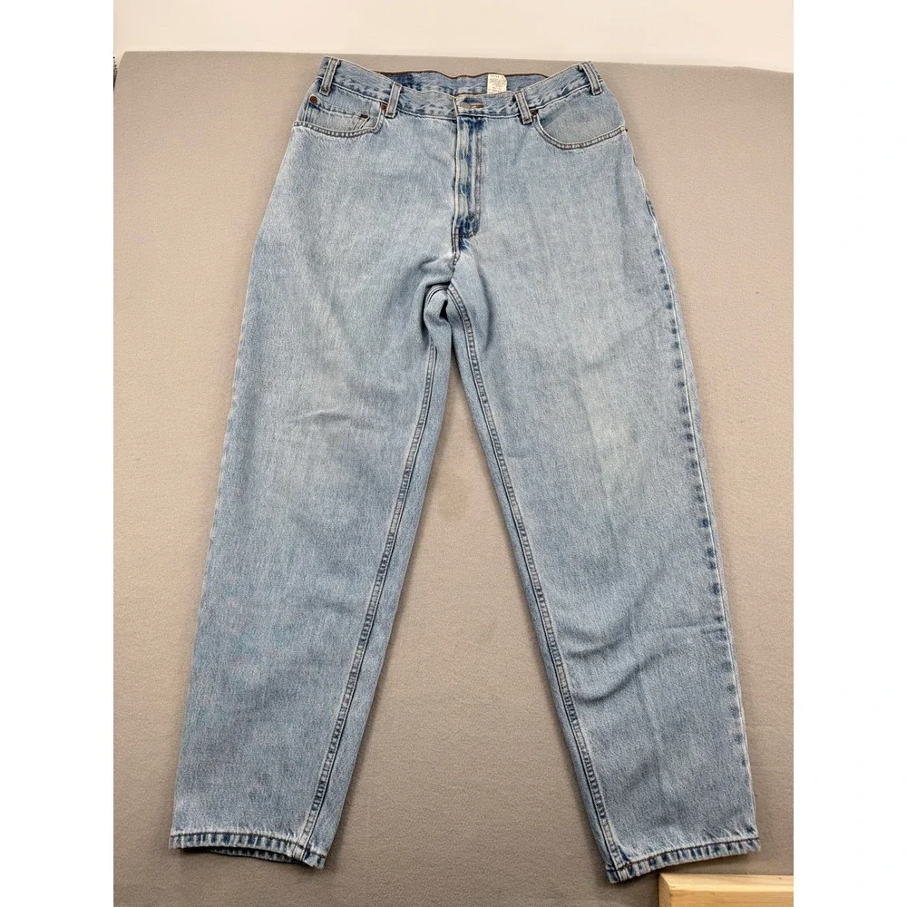 Vintage Y2K Levis 560 Loose Fit Tapered Leg Jeans Mens 36x32 (34x32) Light Wash